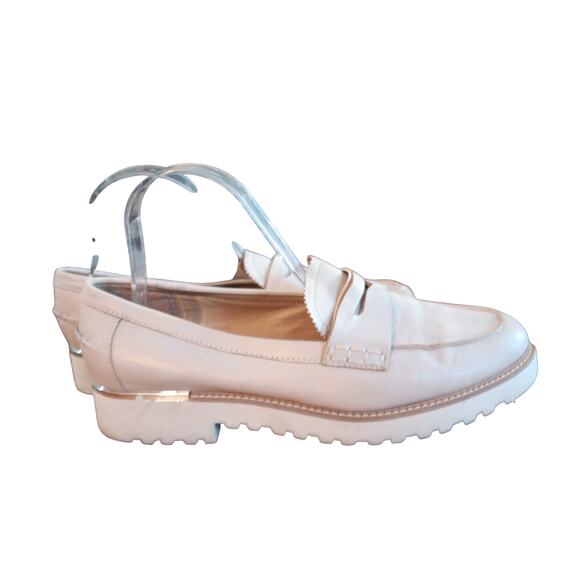 Franco Sarto Cedra Penny Loafer shoes Cream light beige size 9.5M  *K - Picture 6 of 7